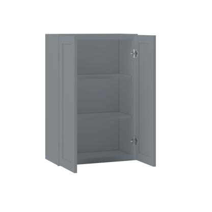 Wall Kitchen Cabinet W2436 Colonial Gray LessCare 24 in. width 36 in. height 12 in. depth