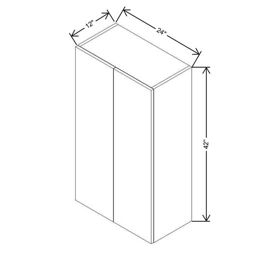 CNC Classic Milano Sunset 33" W X 24" H X 24" D Double Door Wall Cabinet