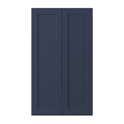 Wall Kitchen Cabinet W2442 Danbury Blue LessCare 24 in. width 42 in. height 12 in. depth