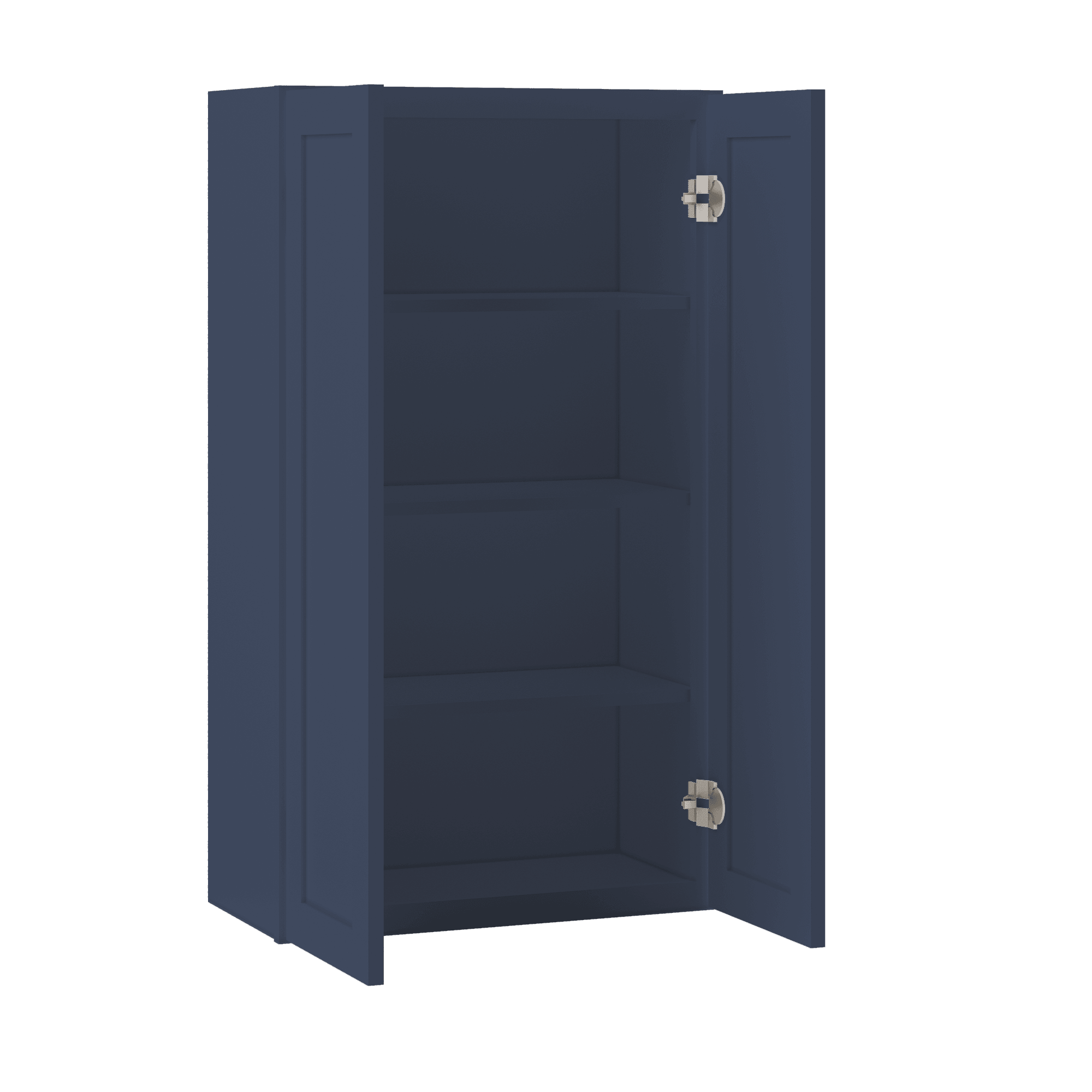 Wall Kitchen Cabinet W2442 Danbury Blue LessCare 24 in. width 42 in. height 12 in. depth