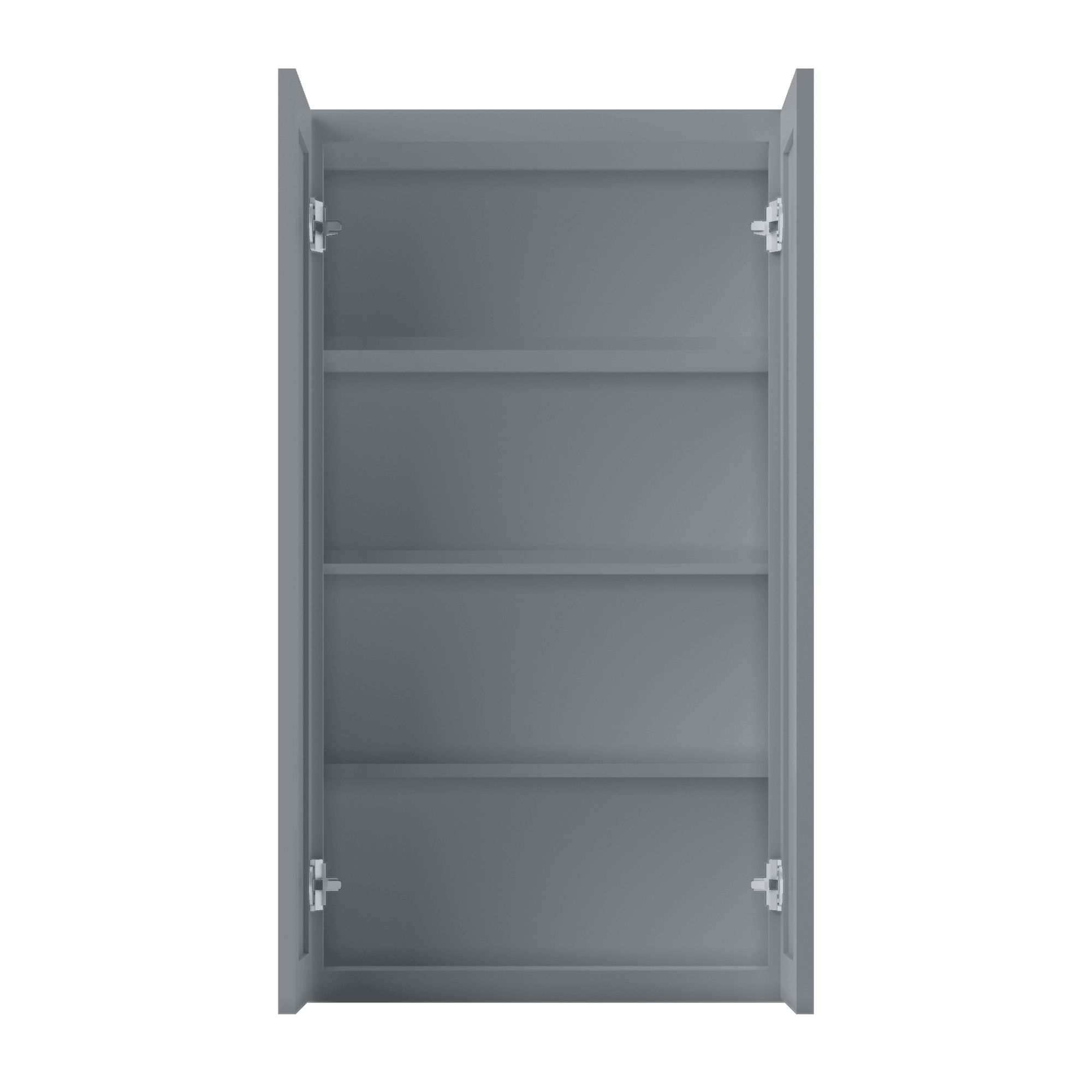 Wall Kitchen Cabinet W2442 Colonial Gray LessCare 24 in. width 42 in. height 12 in. depth