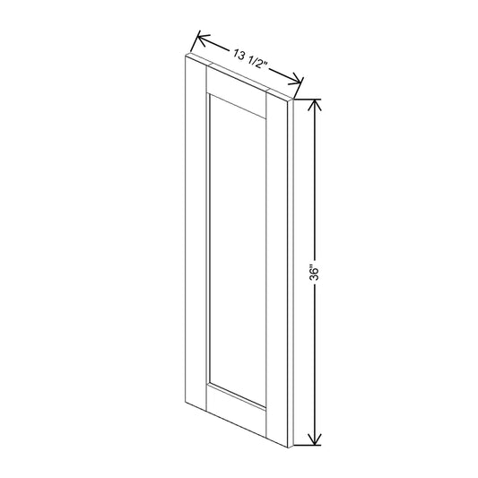 J&K Mahogany J5 Dummy Door Panel 13 1/2" W x 36" H