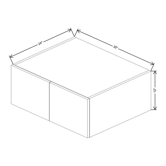 CNC Classic Milano Mirage 12" W X 18" H Single Door Wall Cabinet