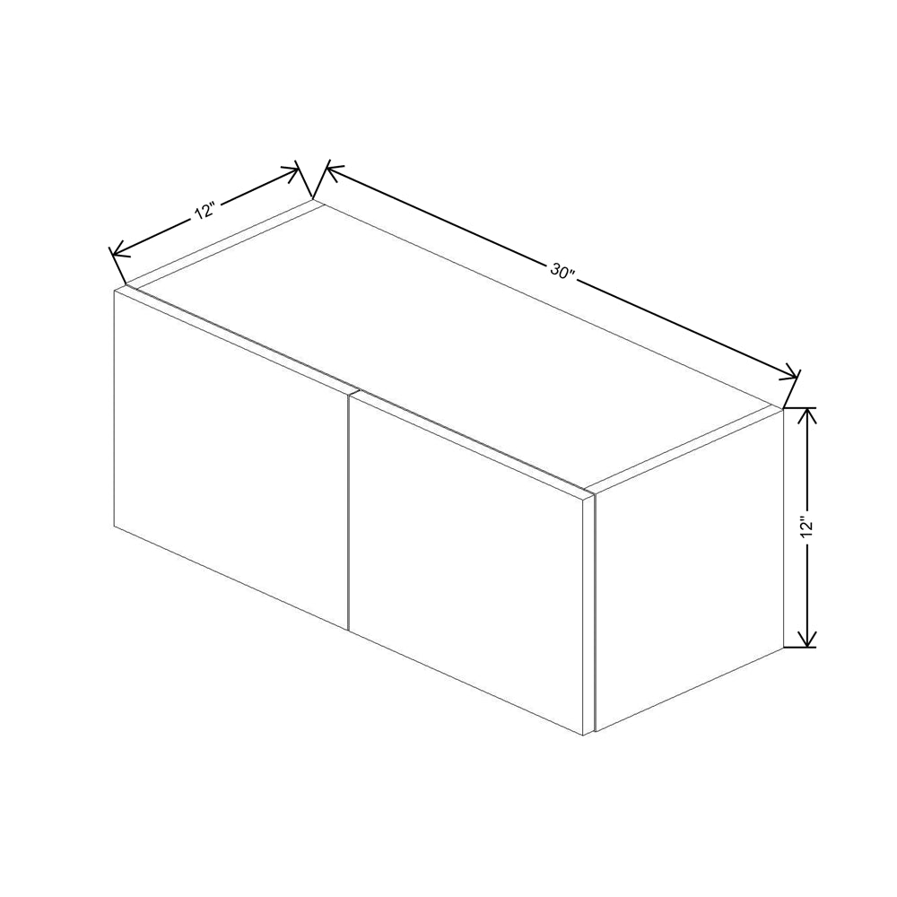 CNC Classic Milano Mirage 09" W X 30" H Single Door Wall Cabinet