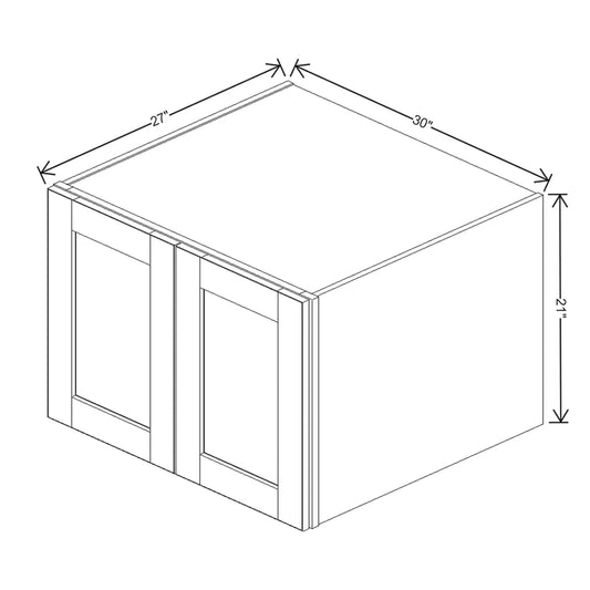 J&K Java Coffee S1 Refrigerator Wall Cabinet - 30" W x 21" H x 27" D