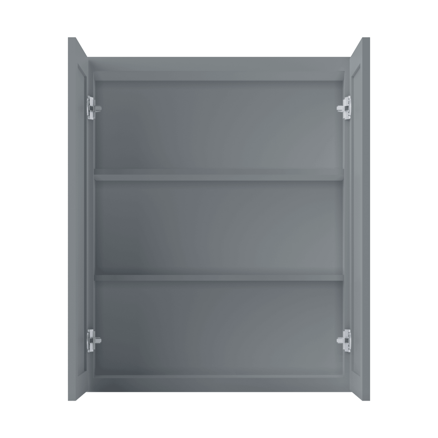 Wall Kitchen Cabinet W3036 Colonial Gray LessCare 30 in. width 36 in. height 12 in. depth