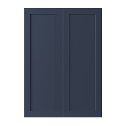 Wall Kitchen Cabinet W3042 Danbury Blue LessCare 30 in. width 42 in. height 12 in. depth