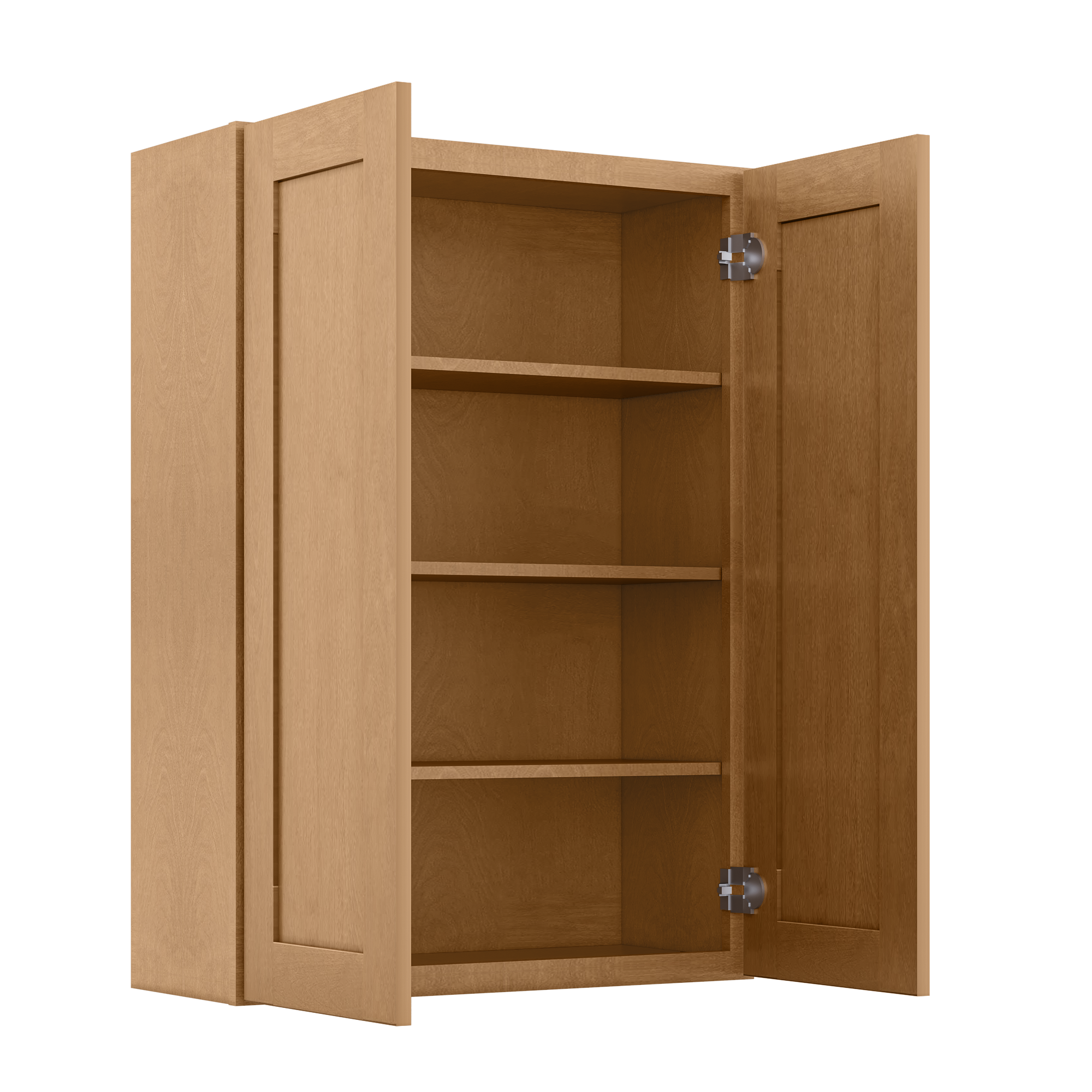 Wall Kitchen Cabinet W3042 Shaker Toffee LessCare 30 in. width 42 in. height 12 in. depth