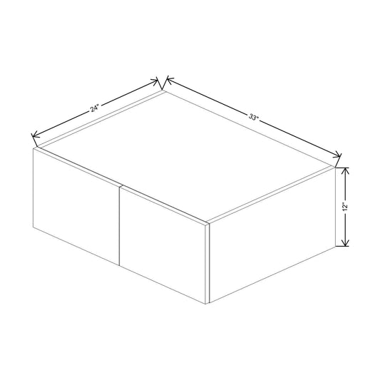 CNC Classic Milano Mirage 12" W X 30" H Single Door Wall Cabinet