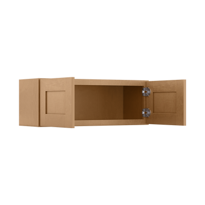 Wall Kitchen Cabinet W3312 Shaker Toffee LessCare 33 in. width 12 in. height 12 in. depth