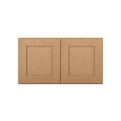 Wall Kitchen Cabinet W3318 Shaker Toffee LessCare 33 in. width 18 in. height 12 in. depth