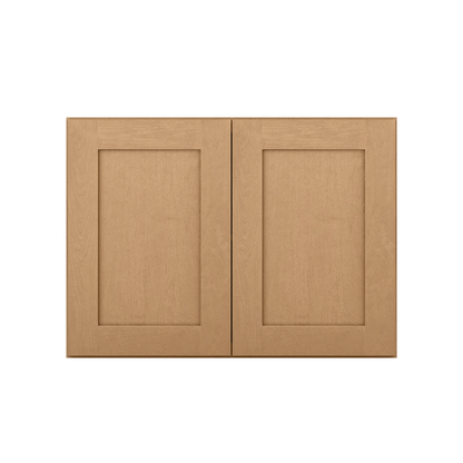 Wall Kitchen Cabinet W3324 Shaker Toffee LessCare 33 in. width 24 in. height 12 in. depth