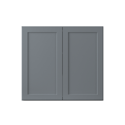 Wall Kitchen Cabinet W3330 Colonial Gray LessCare 33 in. width 30 in. height 12 in. depth