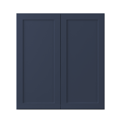 Wall Kitchen Cabinet W3336 Danbury Blue LessCare 33 in. width 36 in. height 12 in. depth