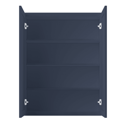 Wall Kitchen Cabinet W3342 Danbury Blue LessCare 33 in. width 42 in. height 12 in. depth