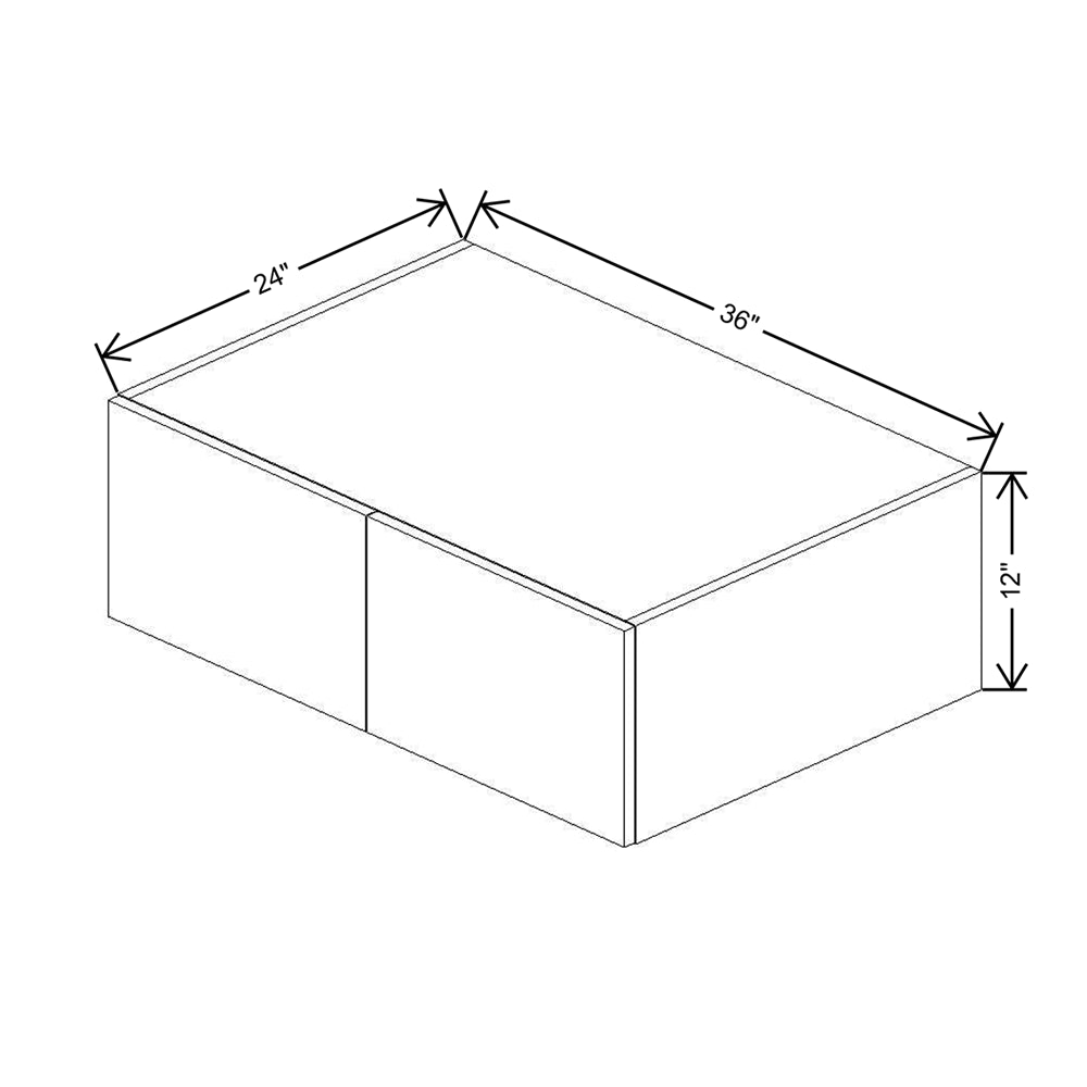 CNC Classic Milano Mirage 12" W X 36" H Single Door Wall Cabinet