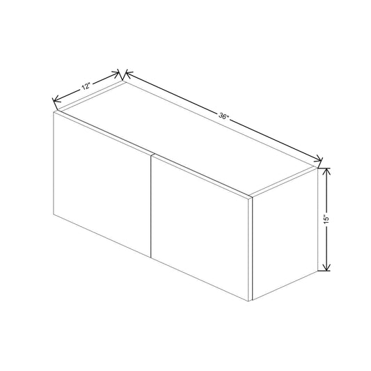 CNC Classic Milano Mirage 15" W X 18" H Single Door Wall Cabinet