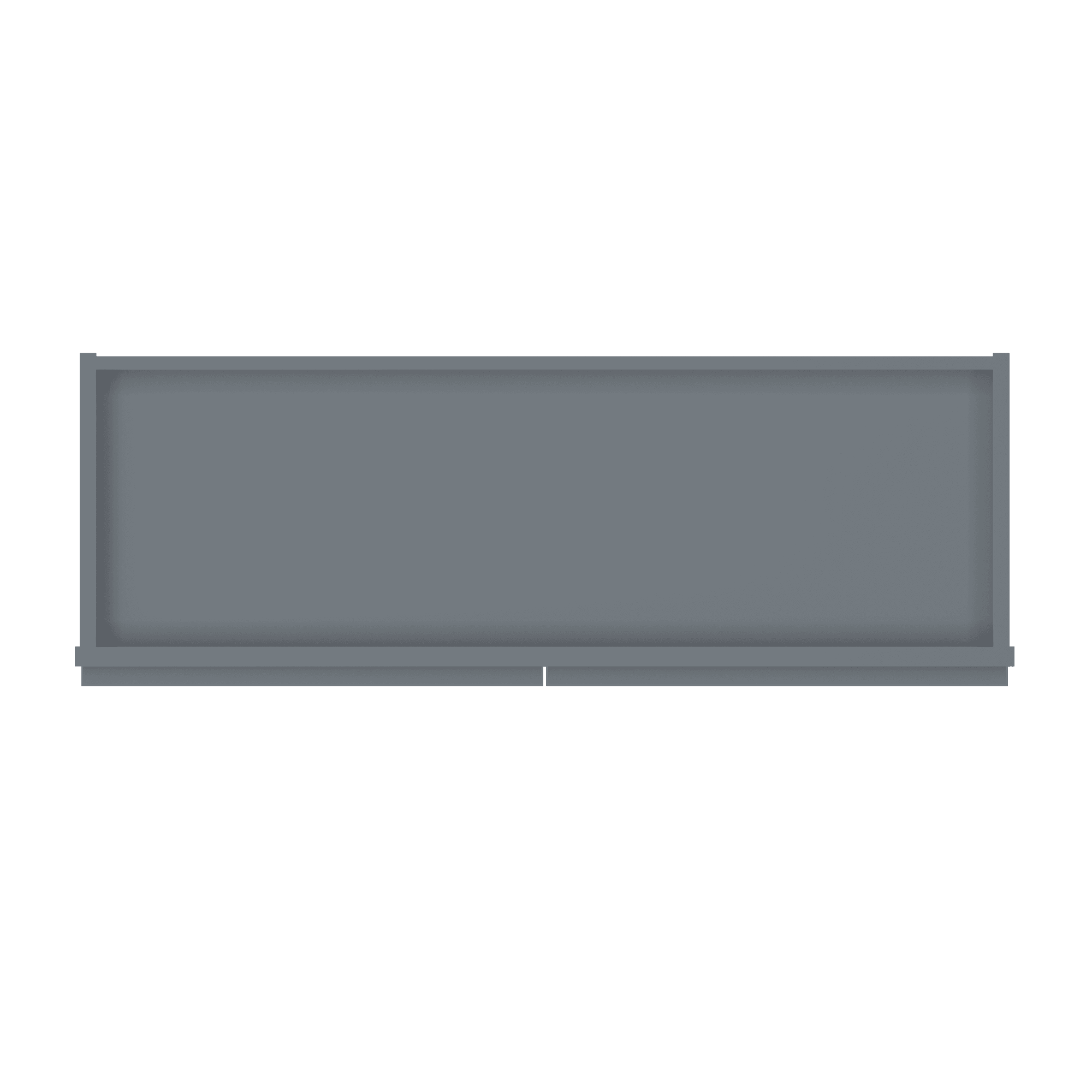 Wall Kitchen Cabinet W3615 Colonial Gray LessCare 36 in. width 15 in. height 12 in. depth