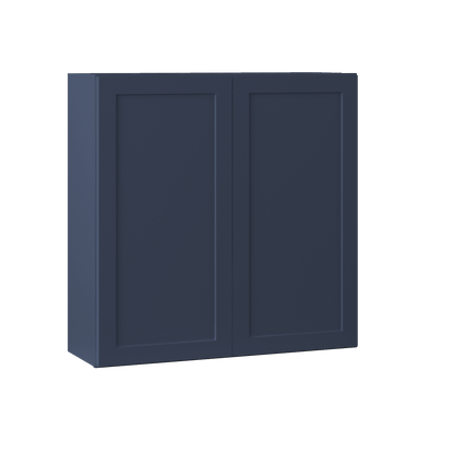 Wall Kitchen Cabinet W3636 Danbury Blue LessCare 36 in. width 36 in. height 12 in. depth