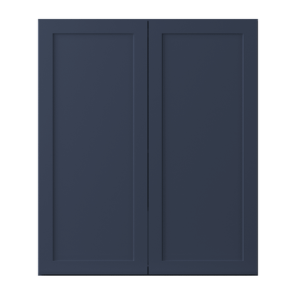 Wall Kitchen Cabinet W3642 Danbury Blue LessCare 36 in. width 42 in. height 12 in. depth