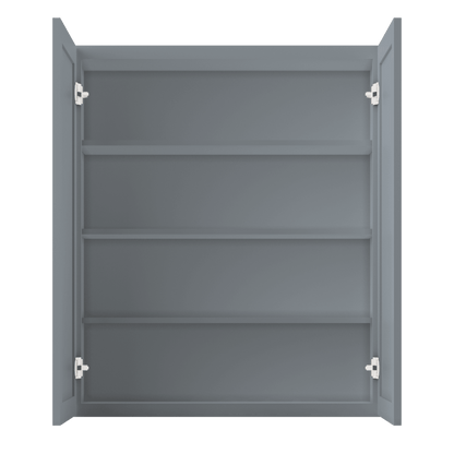 Wall Kitchen Cabinet W3642 Colonial Gray LessCare 36 in. width 42 in. height 12 in. depth