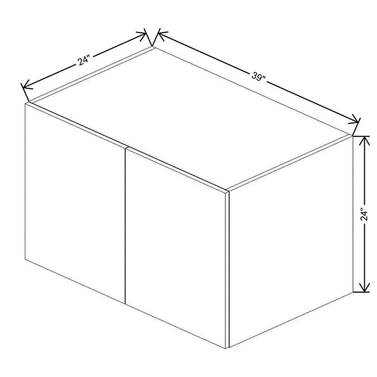 CNC Luxor 5-Piece White 39" W X 24" H X 24" D Double Door Wall Cabinet