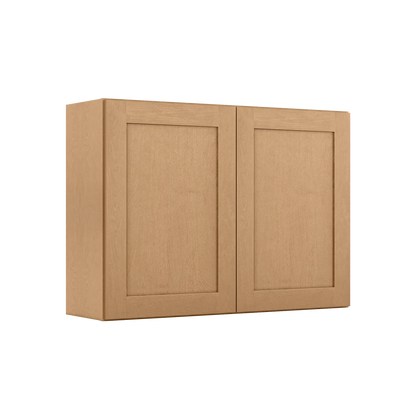 Wall Kitchen Cabinet W4230 Shaker Toffee LessCare 42 in. width 30 in. height 12 in. depth