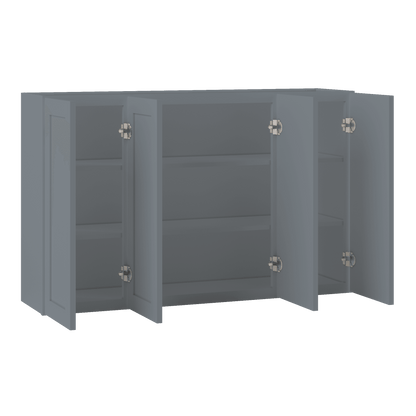 Wall Kitchen Cabinet W4830 Colonial Gray LessCare 48 in. width 30 in. height 12 in. depth