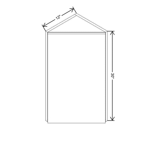 CNC Classic Milano Sunset 36" W X 18" H X 24" D Double Door Wall Cabinet