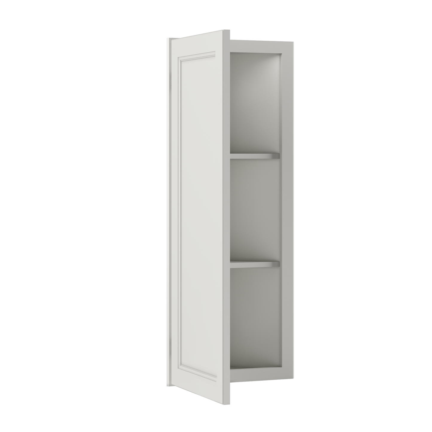 Wall End Kitchen Cabinet WEC1242 Milan Pearl 12 in. width 42 in. height 12 in. depth