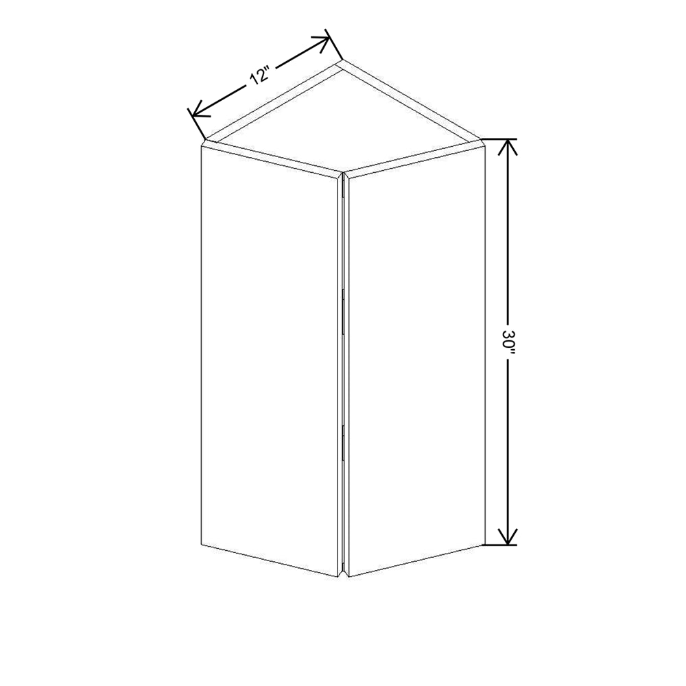 CNC Classic Broadway Beach 12" W X 30" H Double Door Wall End Cabinet