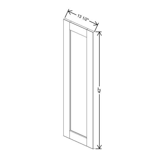 J&K Mahogany J5 Dummy Insert Door Panel 13 1/2" W x 42" H