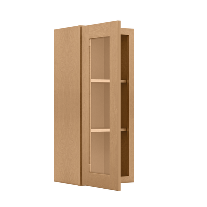 Mullion Door Wall Kitchen Cabinet WMD1536 Shaker Toffee 15 in. width 36 in. height 12 in. depth