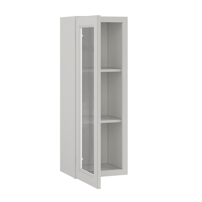 Mullion Door Wall Kitchen Cabinet WMD1542 Milan Pearl 15 in. width 42 in. height 12 in. depth