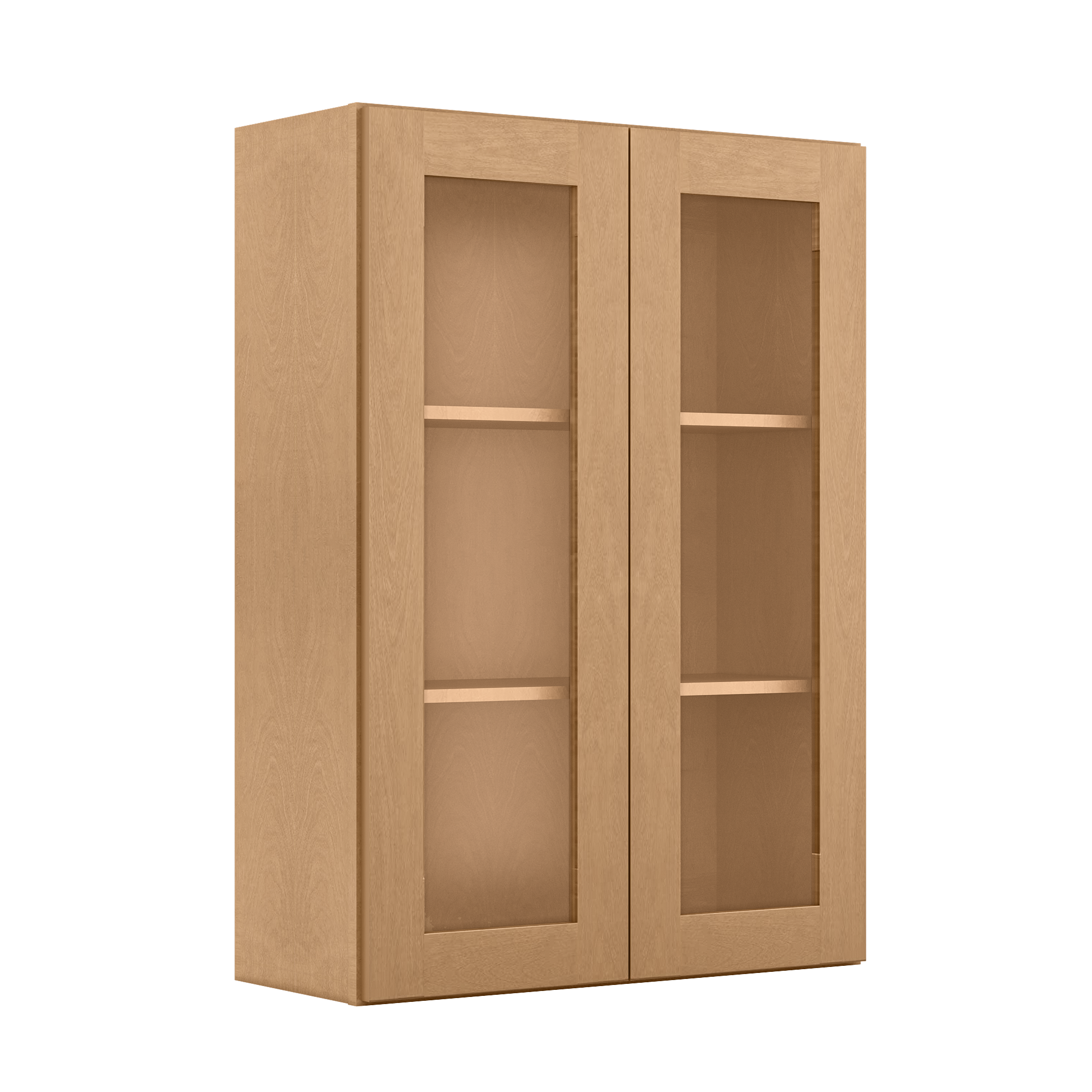 Mullion Door Wall Kitchen Cabinet WMD3042 Shaker Toffee 30 in. width 42 in. height 12 in. depth