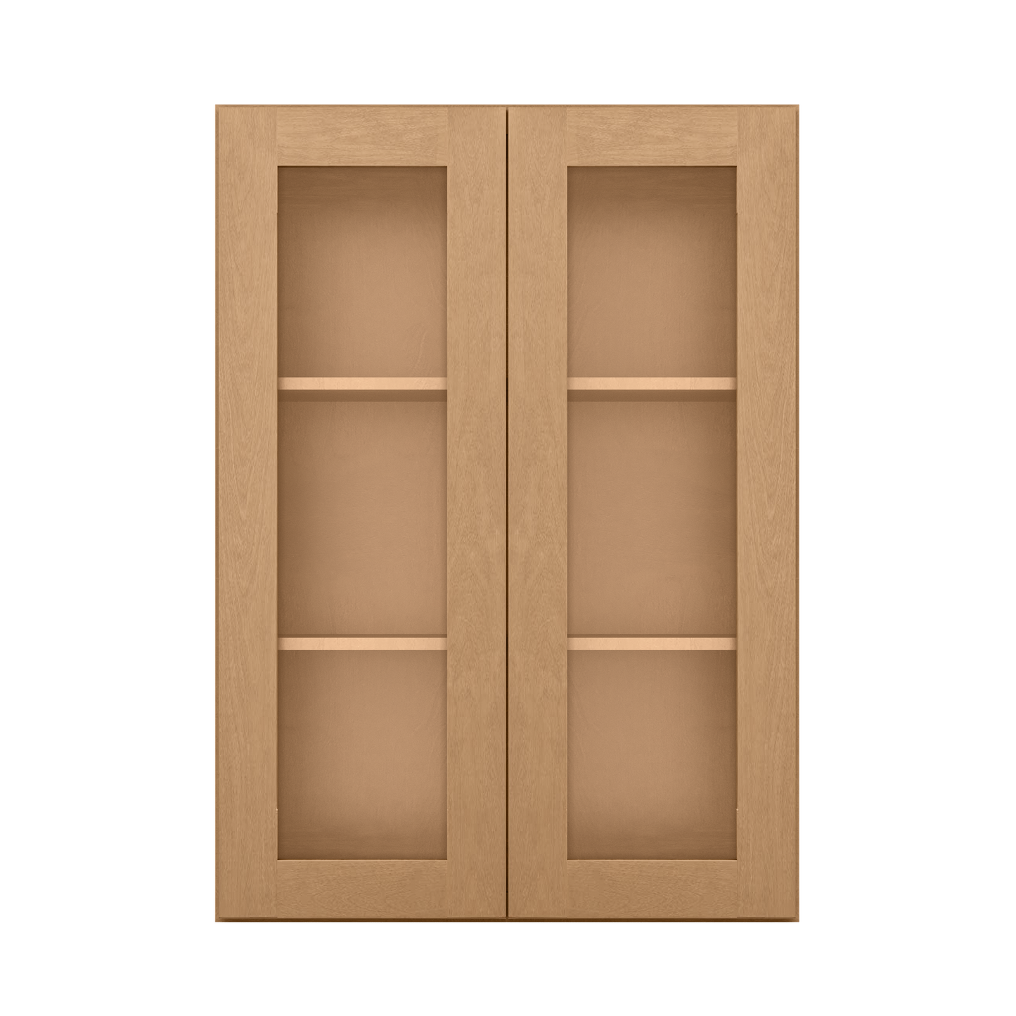 Mullion Door Wall Kitchen Cabinet WMD3042 Shaker Toffee 30 in. width 42 in. height 12 in. depth