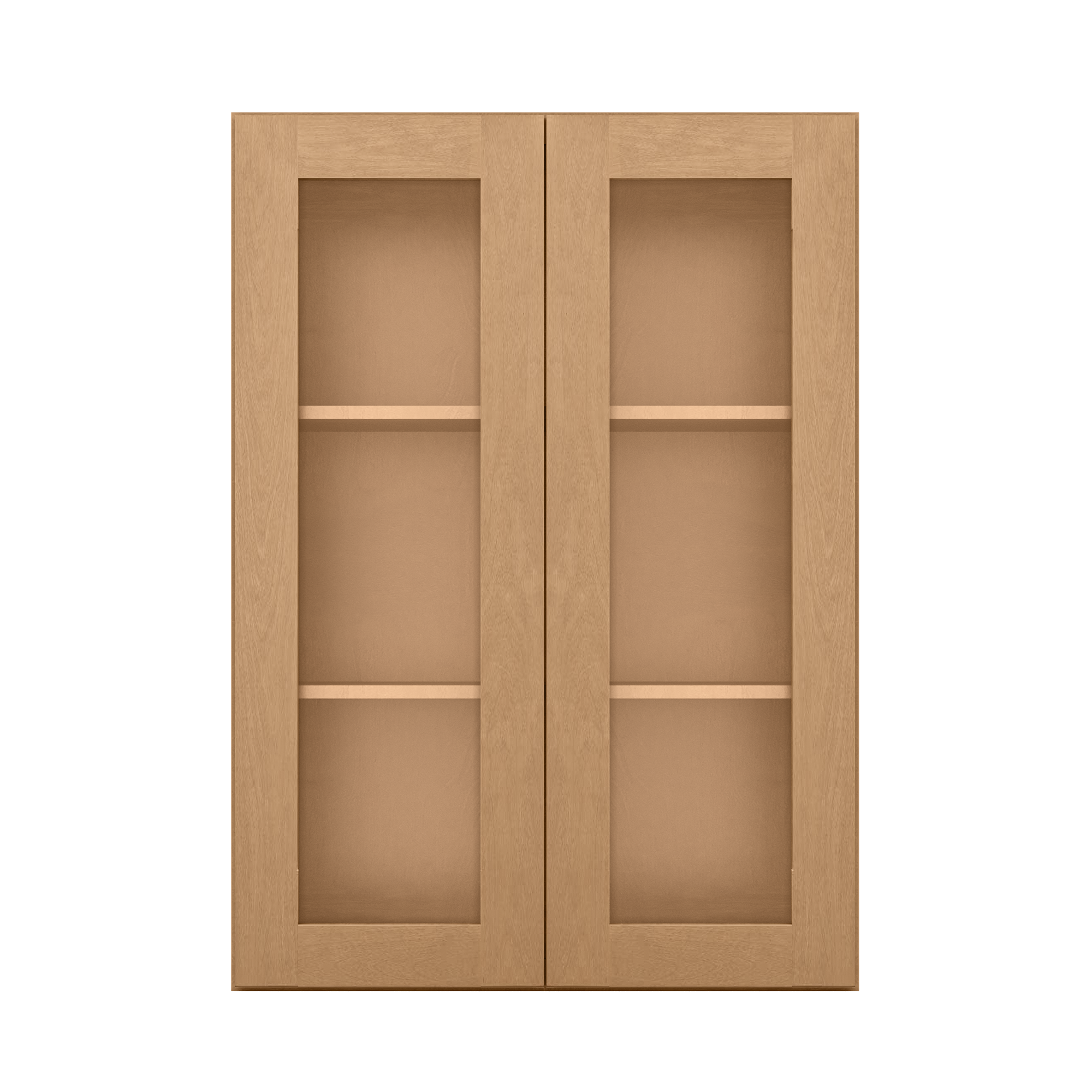 Mullion Door Wall Kitchen Cabinet WMD3042 Shaker Toffee 30 in. width 42 in. height 12 in. depth