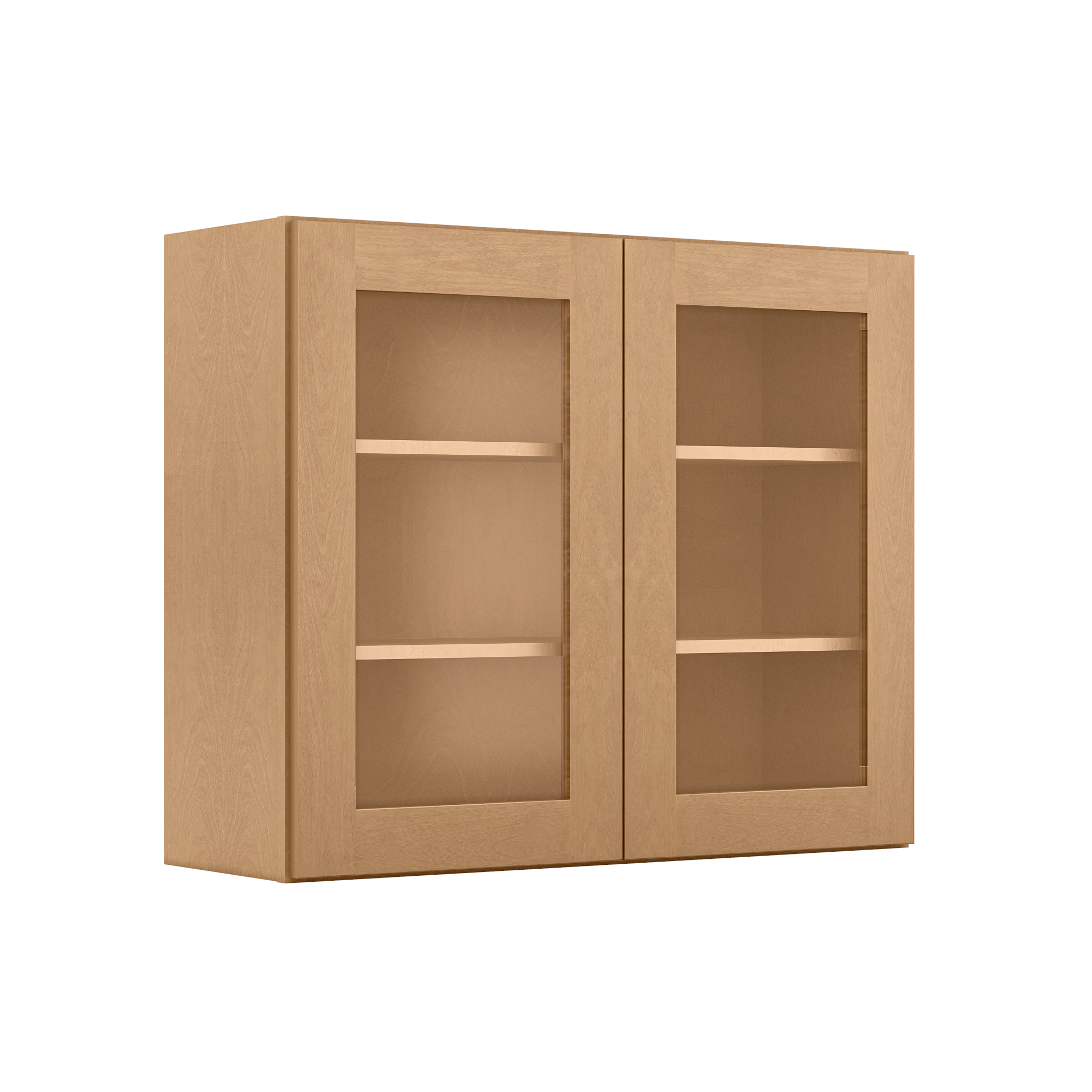 Mullion Door Wall Kitchen Cabinet WMD3630 Shaker Toffee 36 in. width 30 in. height 12 in. depth