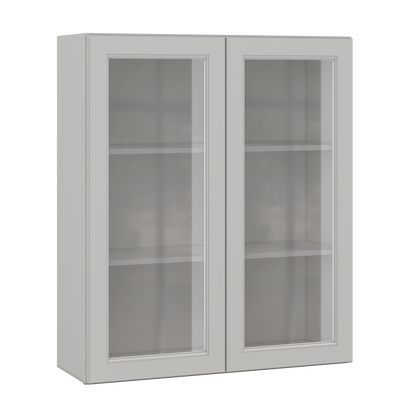 Mullion Door Wall Kitchen Cabinet WMD3642 Milan Pearl 36 in. width 42 in. height 12 in. depth