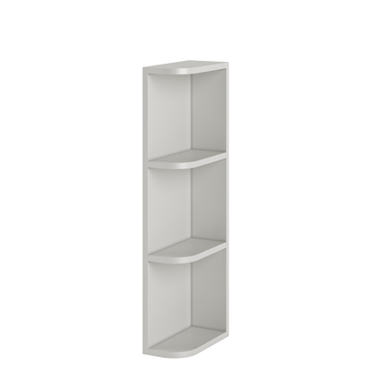 What-Not-Shelf Kitchen Cabinet WN636 Milan Pearl 6 in. width 36 in. height 12 in. depth