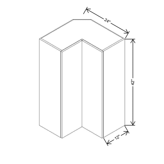 CNC Classic Milano Sunset 36" W X 18" H Double Door Wall Cabinet