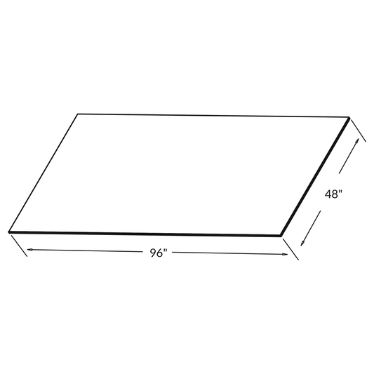 Back Panel Molding BP4896 Alpina White LessCare 96 in. width 48 in. height 0.125 in. depth