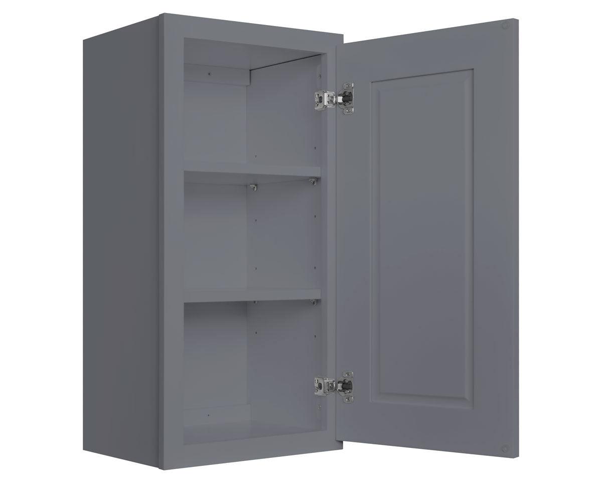 Square Corner Wall Blind Reversible Kitchen Cabinet SC2430 Colonial Gray LessCare 24 in. width 30 in. height 12 in. depth