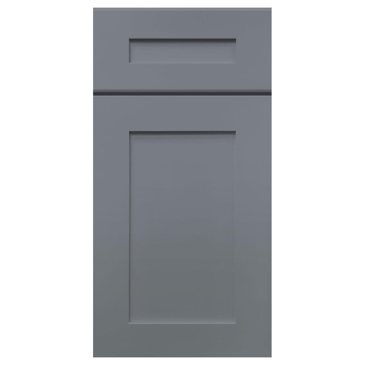 Diagonal Corner Kitchen Cabinet DC2736 Colonial Gray LessCare 27 in. width 36 in. height 15 in. depth