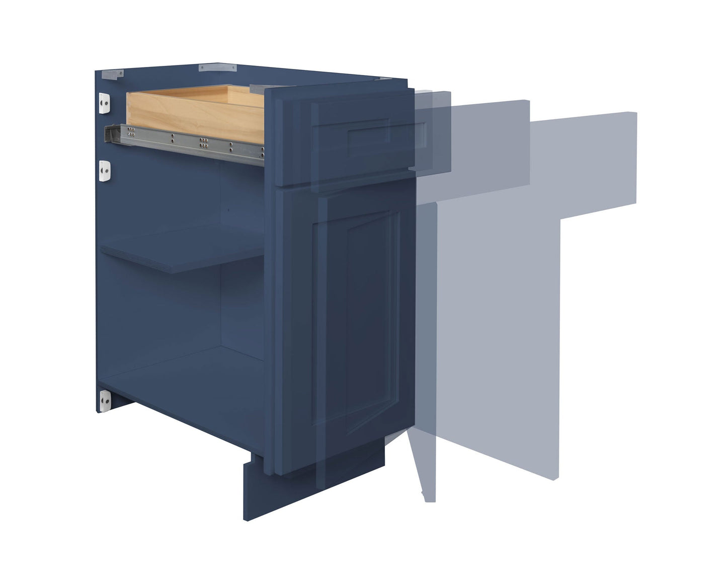 Straight Filler F330 Danbury Blue LessCare 3 in. width 30 in. height