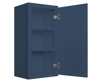 Mullion Door Wall Kitchen Cabinet WMD1836 Danbury Blue LessCare 18 in. width 36 in. height 12 in. depth