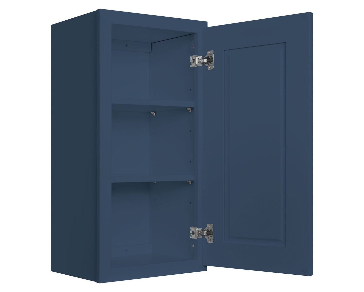 Diagonal Corner Kitchen Cabinet DC2430 Danbury Blue LessCare 24 in. width 30 in. height 12 in. depth