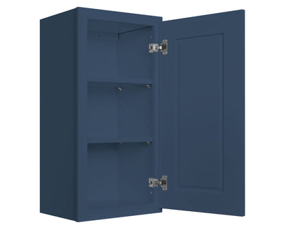 Diagonal Corner Kitchen Cabinet DC2430 Danbury Blue LessCare 24 in. width 30 in. height 12 in. depth