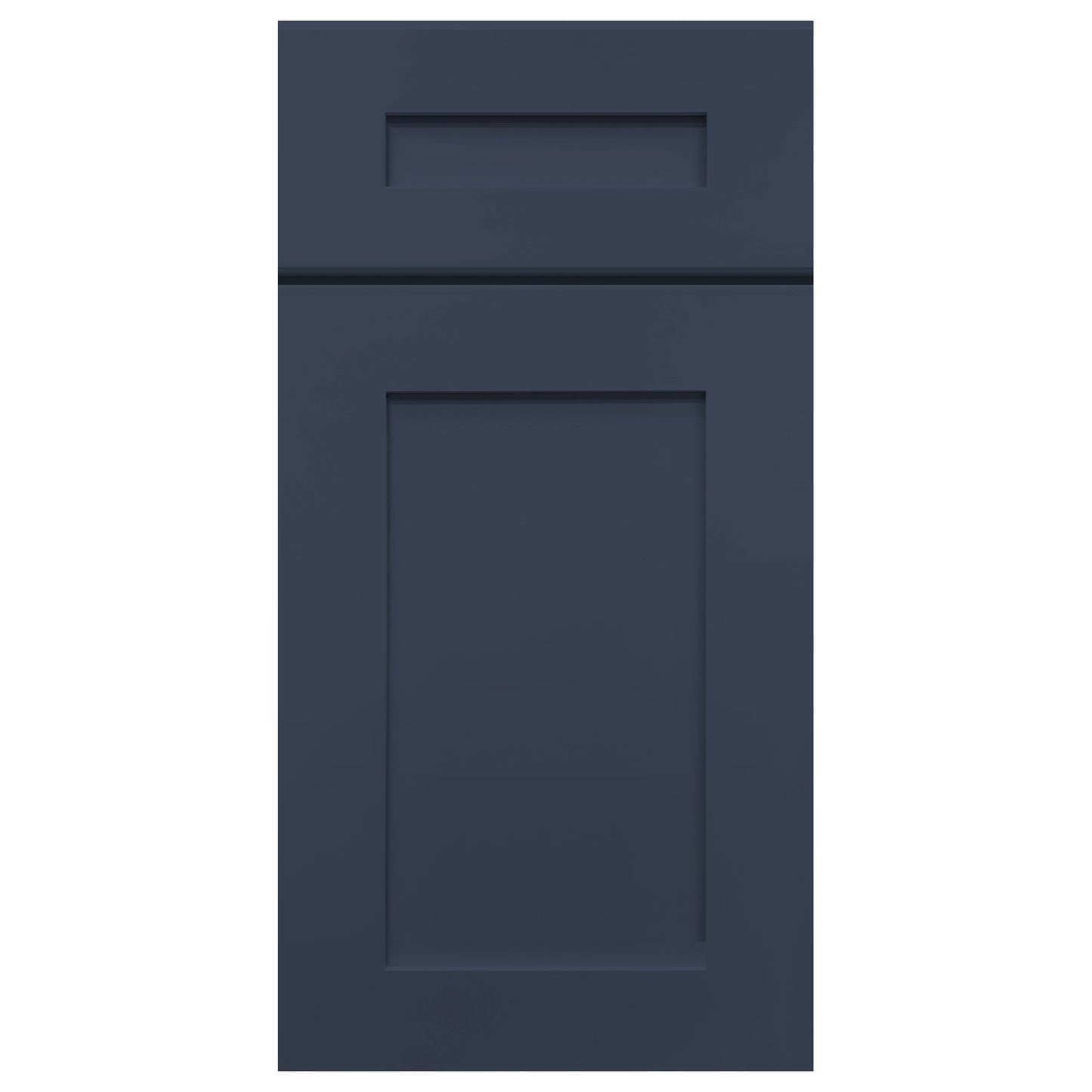 Mullion Diagonal Corner Wall Kitchen Cabinet DCMD2436 Danbury Blue LessCare 24 in. width 36 in. height 12 in. depth