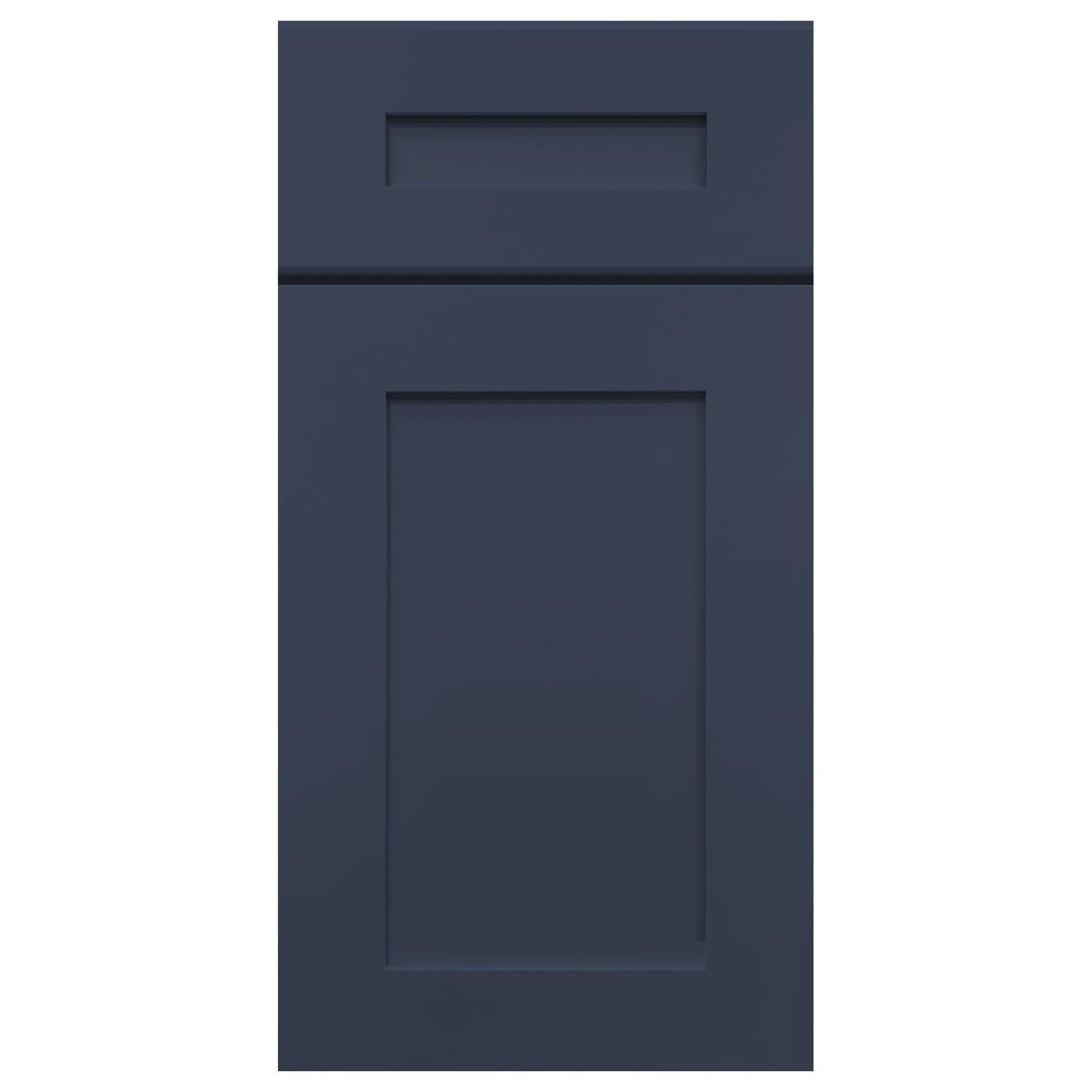 Square Corner Wall Blind Reversible Kitchen Cabinet SC2436 Danbury Blue LessCare 24 in. width 36 in. height 12 in. depth